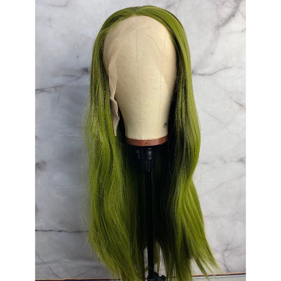 Olive Green Hair Wig Dark Green Wig